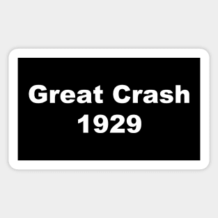 Great Crash 1929 Sticker